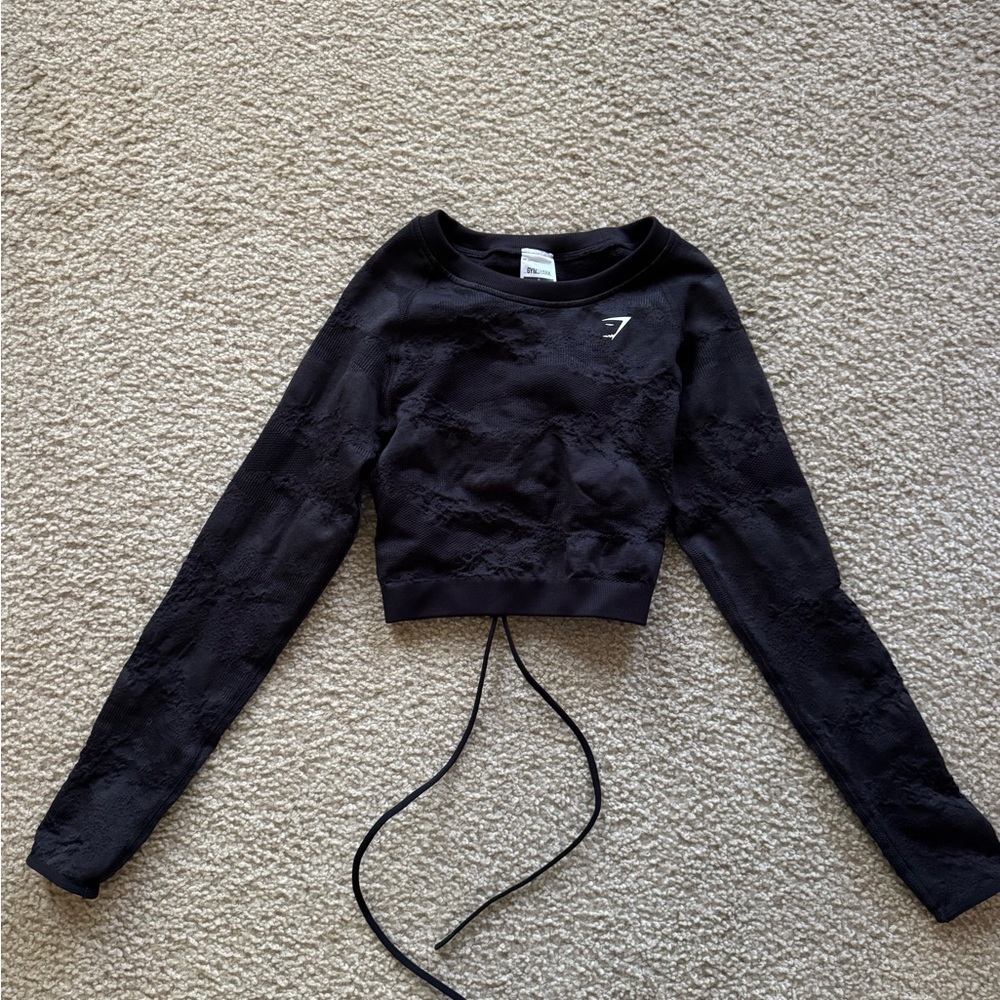 Gymshark Seamless Lace Up Back Top